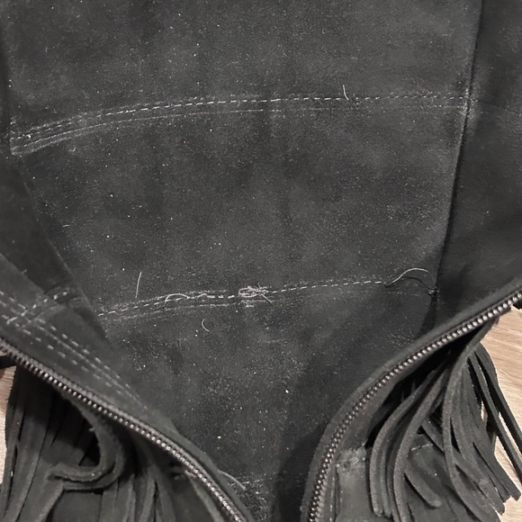 Minnetonka Suede Fringe 5 Layer tall boot women’s size 9 - Picture 13 of 16